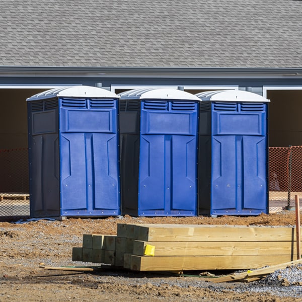 how do you dispose of waste after the porta potties have been emptied in Bruington